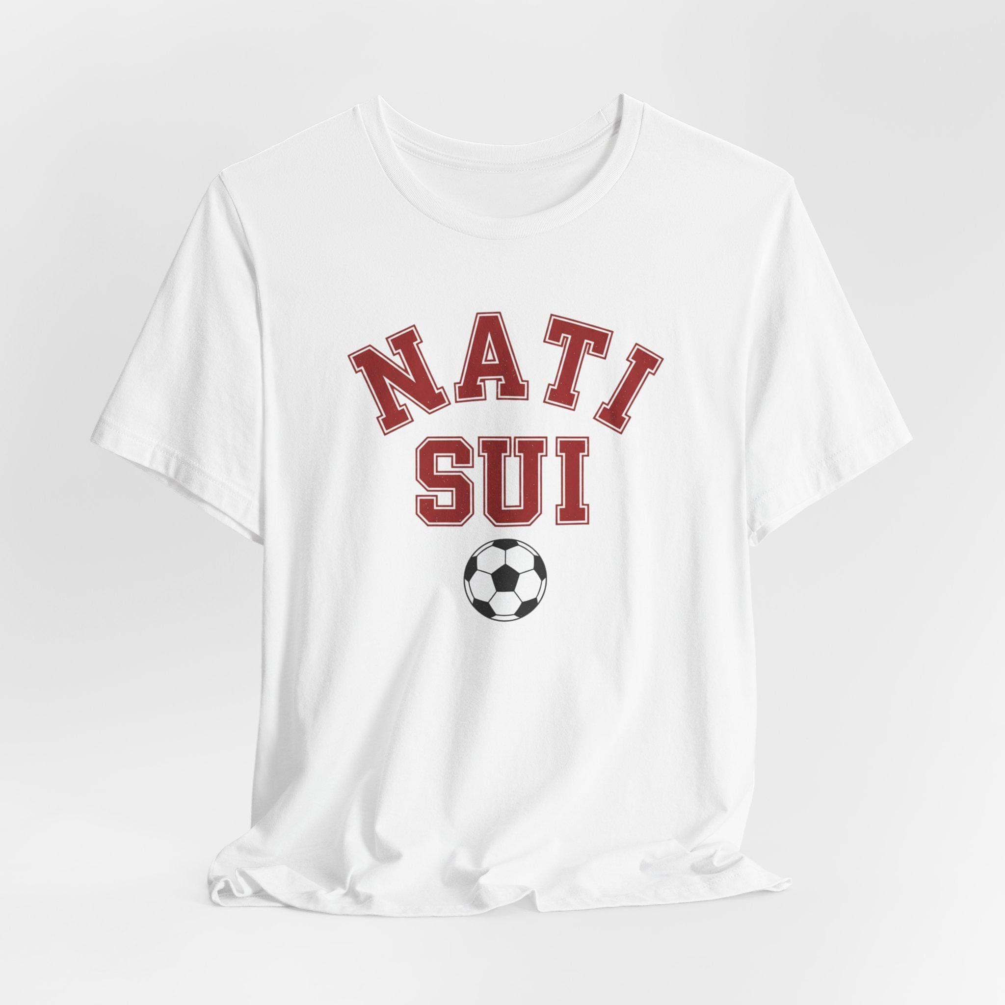 Switzerland Soccer Shirt | Nati Vintage College Tee | Retro 1970s Collegiate SUI World Cup Red White Premium Cotton Fan Gift