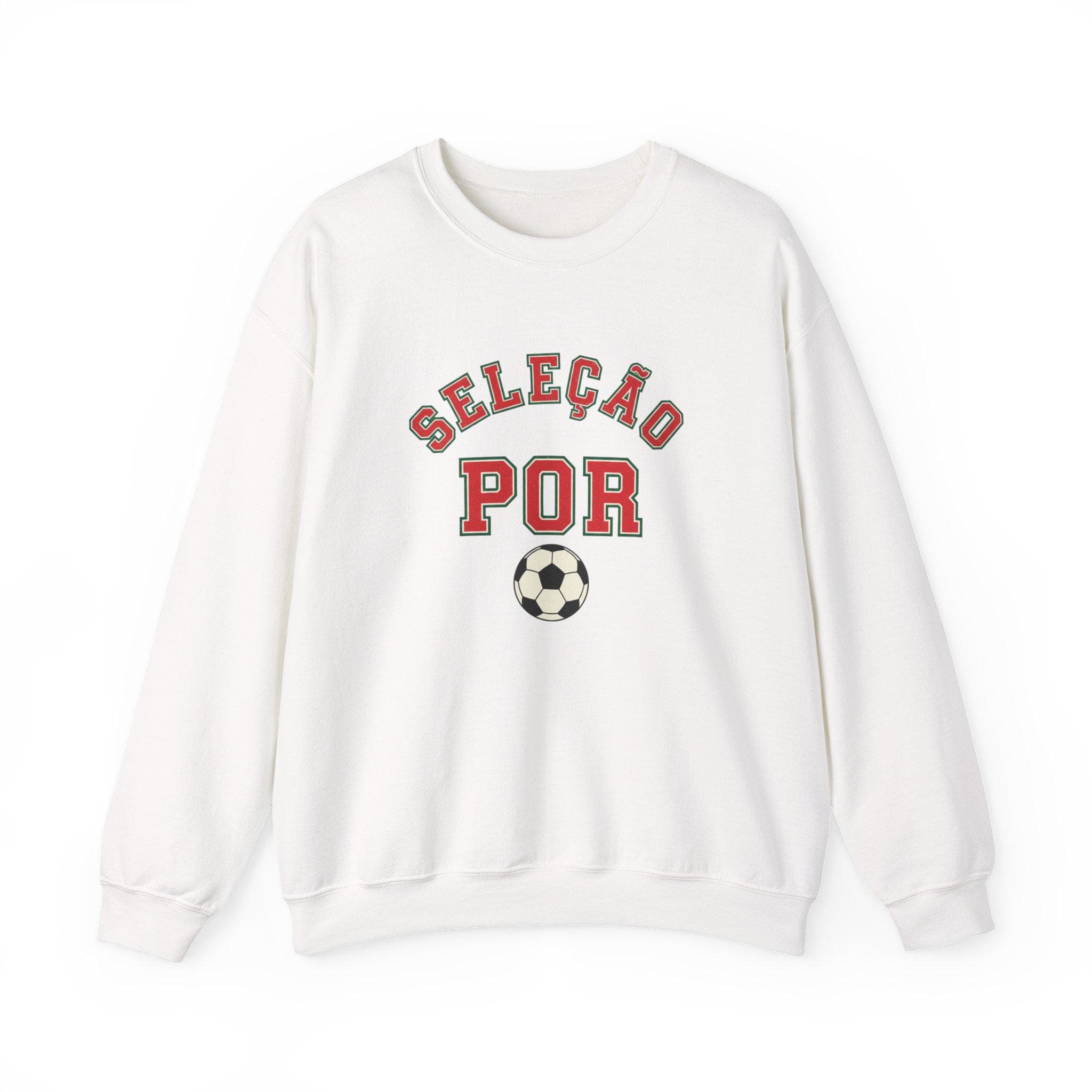 Portugal Soccer Sweatshirt | Selecao Vintage College Crewneck | Retro 1970s Collegiate POR World Cup Red Green Premium Fleece Fan Gift