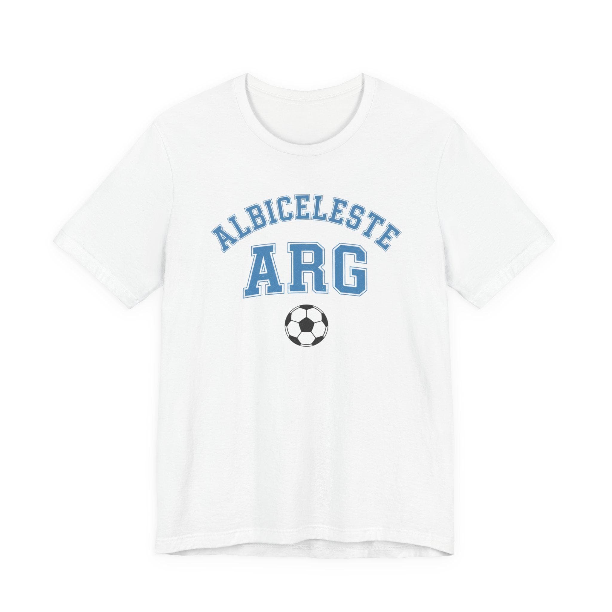 Argentina Soccer Tee | Vintage Albiceleste ARG Collegiate Style Shirt