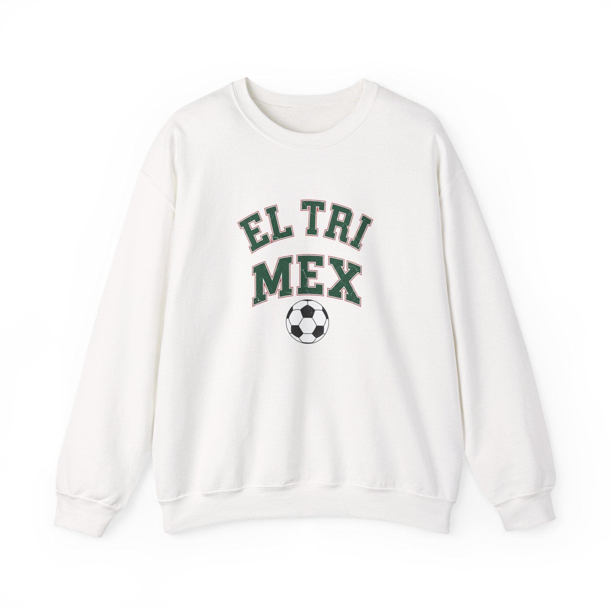 Mexico Soccer Sweatshirt | El Tri Vintage College Crewneck | Retro 1970s Collegiate MEX World Cup Green Red Premium Fleece Fan Gift
