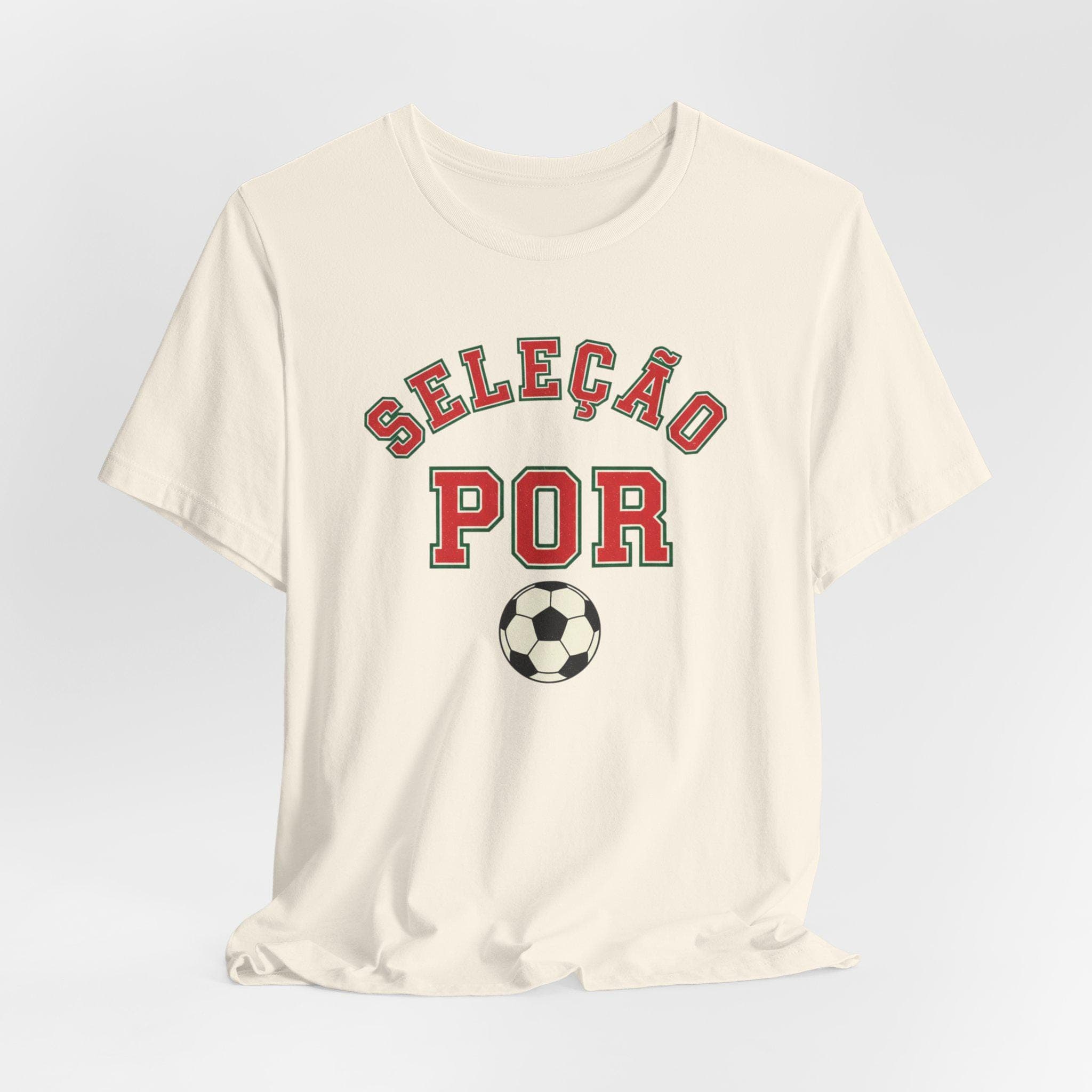 Portugal Soccer Shirt | Selecao Vintage College Tee | Retro 1970s Collegiate POR World Cup Red Green Premium Cotton Fan Gift