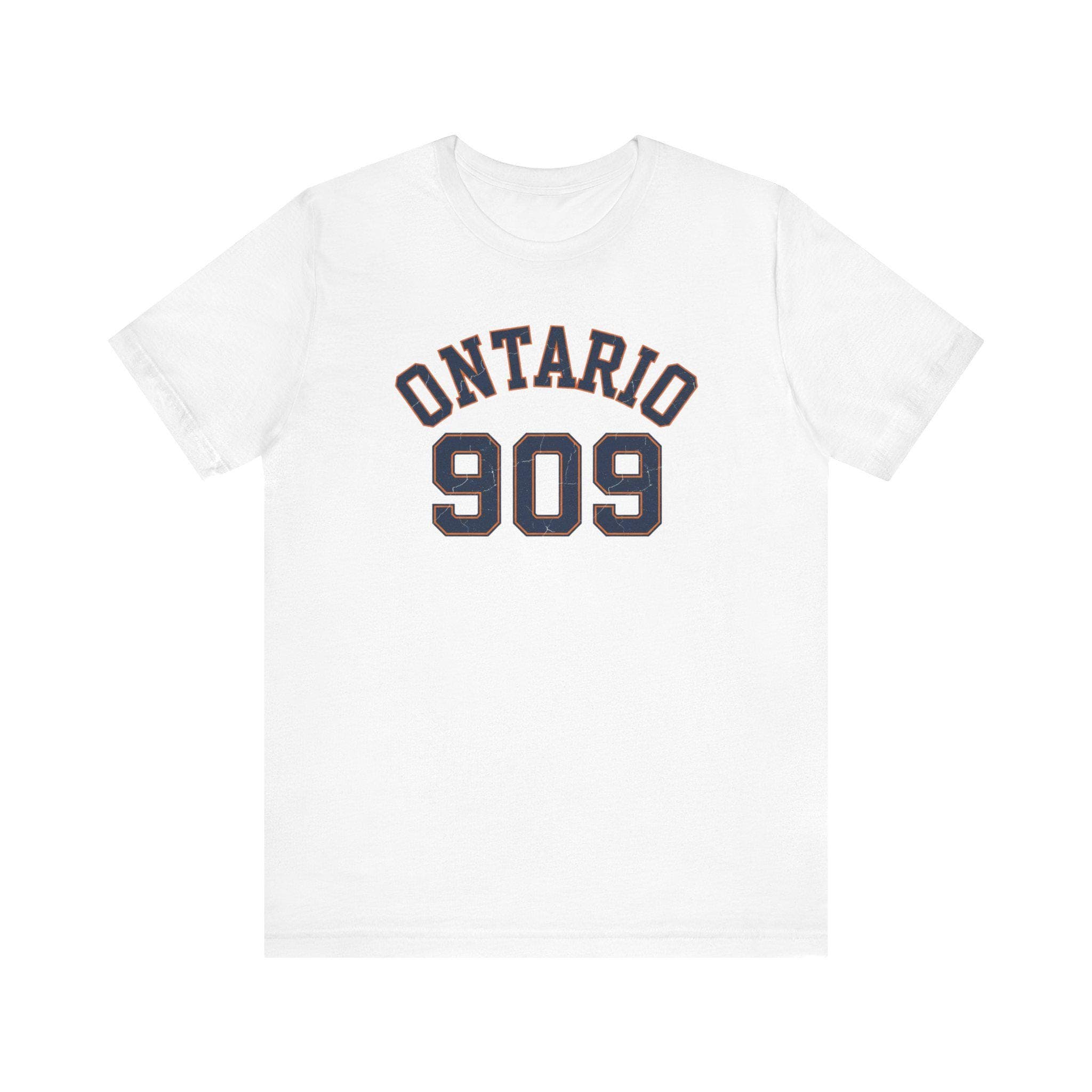 Ontario 909 Vintage Collegiate T-Shirt | Inland Empire Area Code Tee