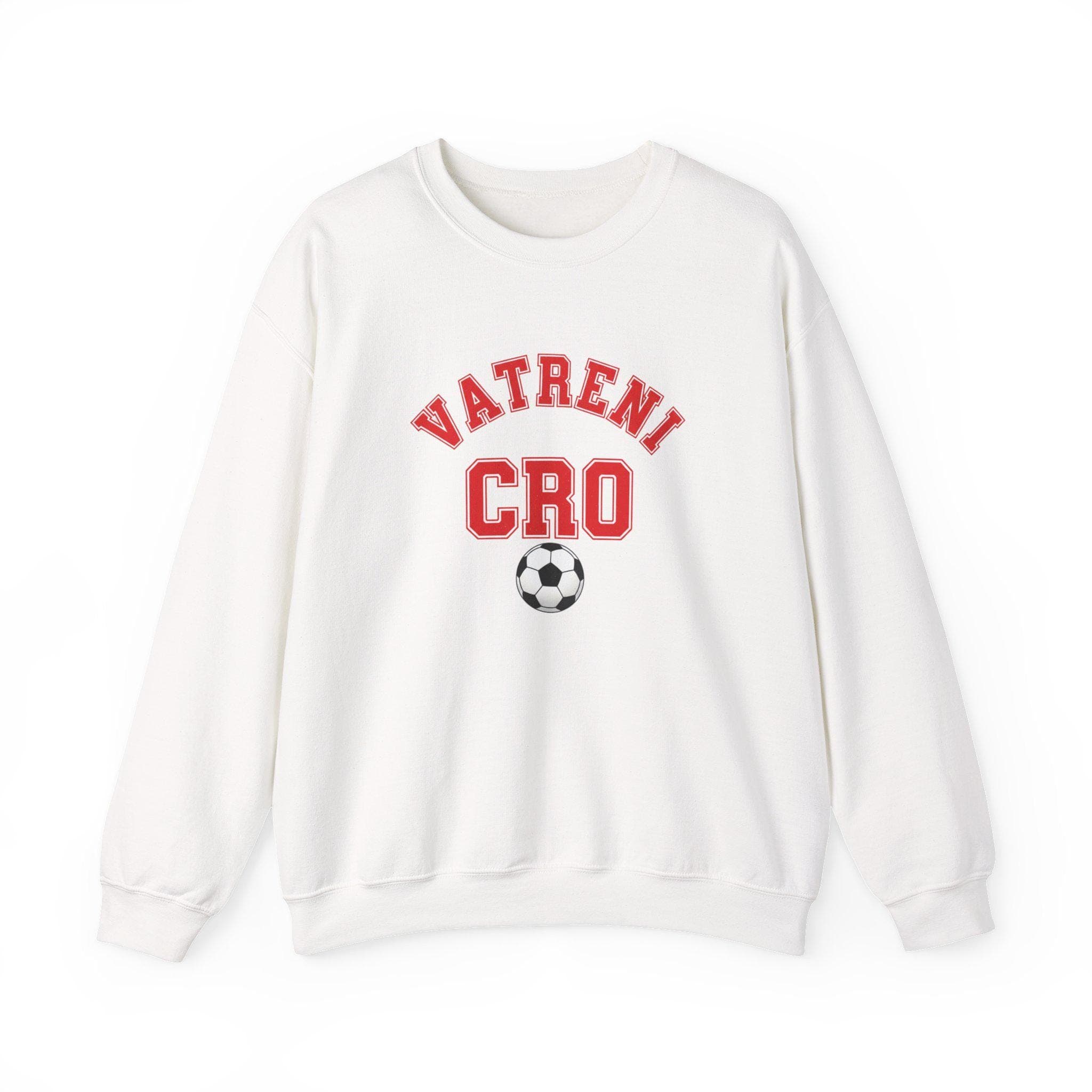 Croatia Soccer Sweatshirt | Vatreni Vintage College Crewneck | Retro 1970s Collegiate CRO World Cup Red White Premium Fleece Fan Gift
