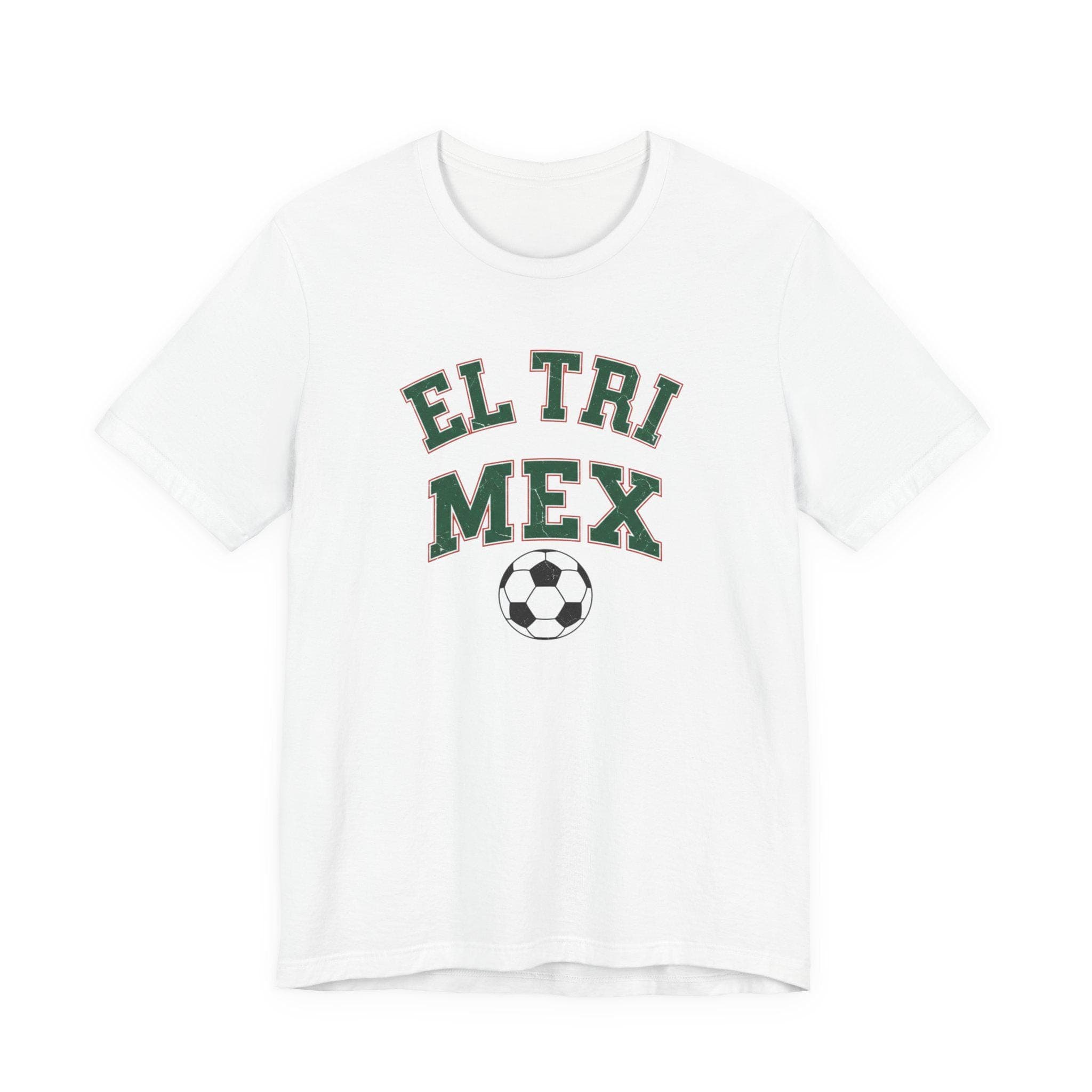 El Tri MEX Soccer T-Shirt | Vintage 1970s Collegiate Style, Cotton Tee